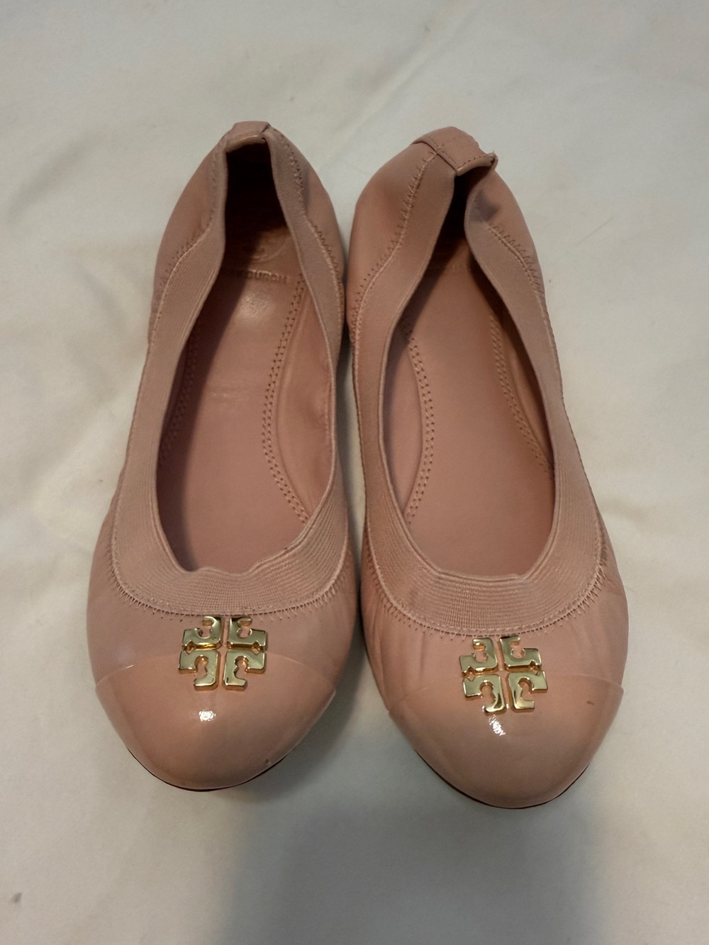 Tory Burch Pink Patent & Leather Ballet Flats
